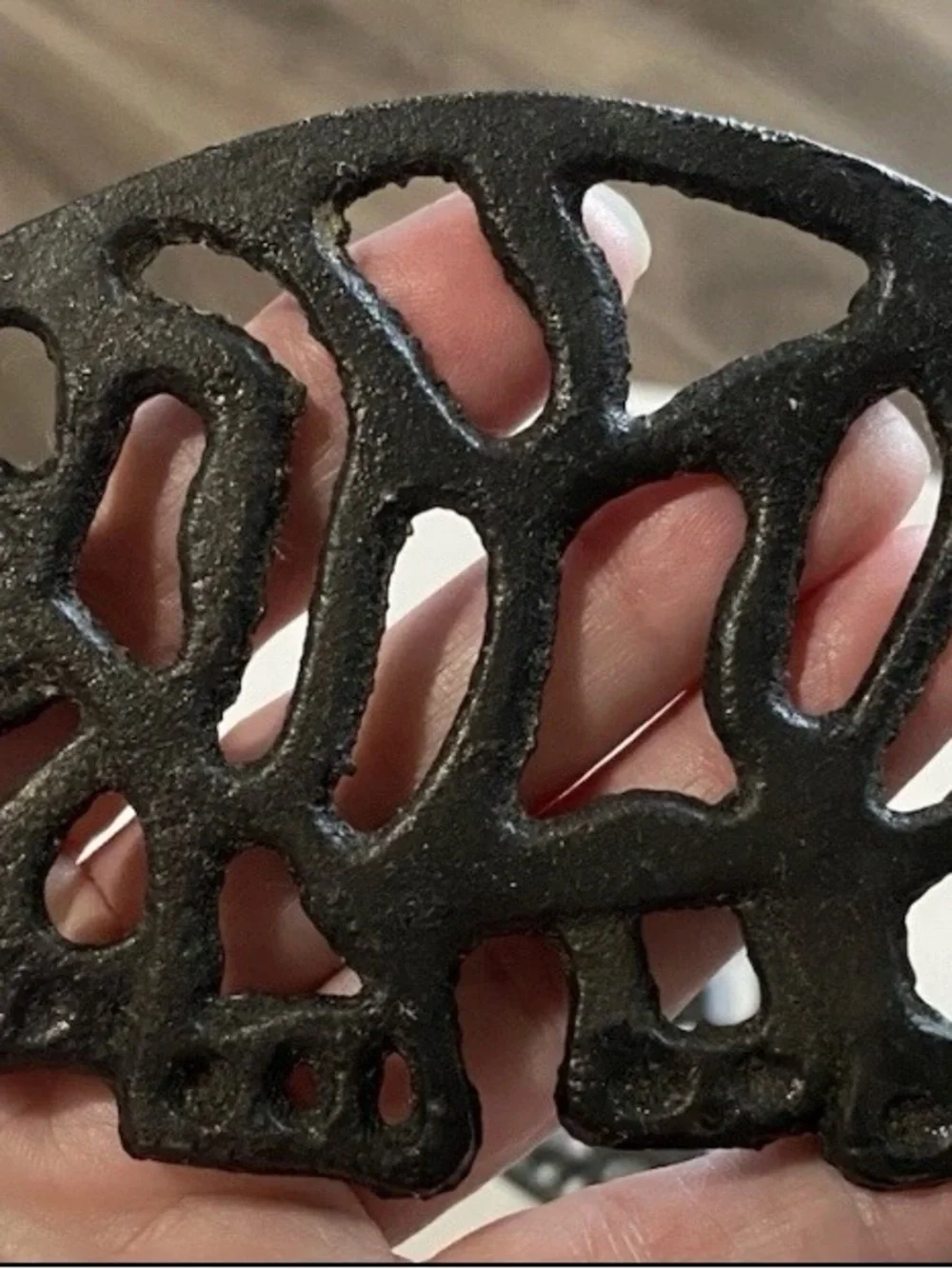 Vintage Cast Iron Elephant Trivets, Set of 3 - Black by TSU